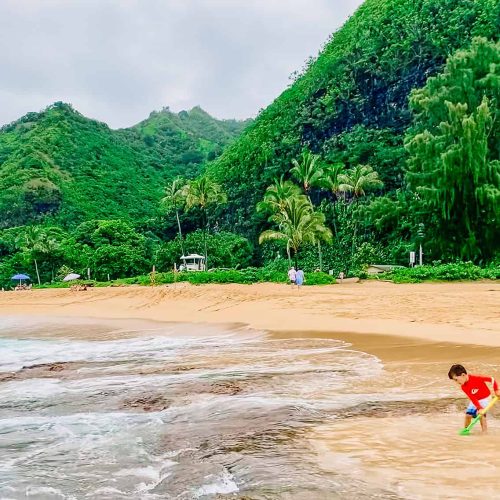 for the most beautiful beaches, the north shore is the best area to stay in kauai