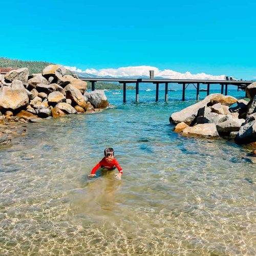 north lake tahoe water is so clear!