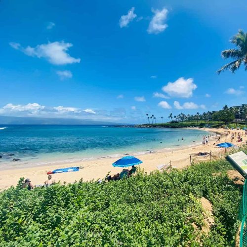 one of the best beaches in west maui is kapalua beach