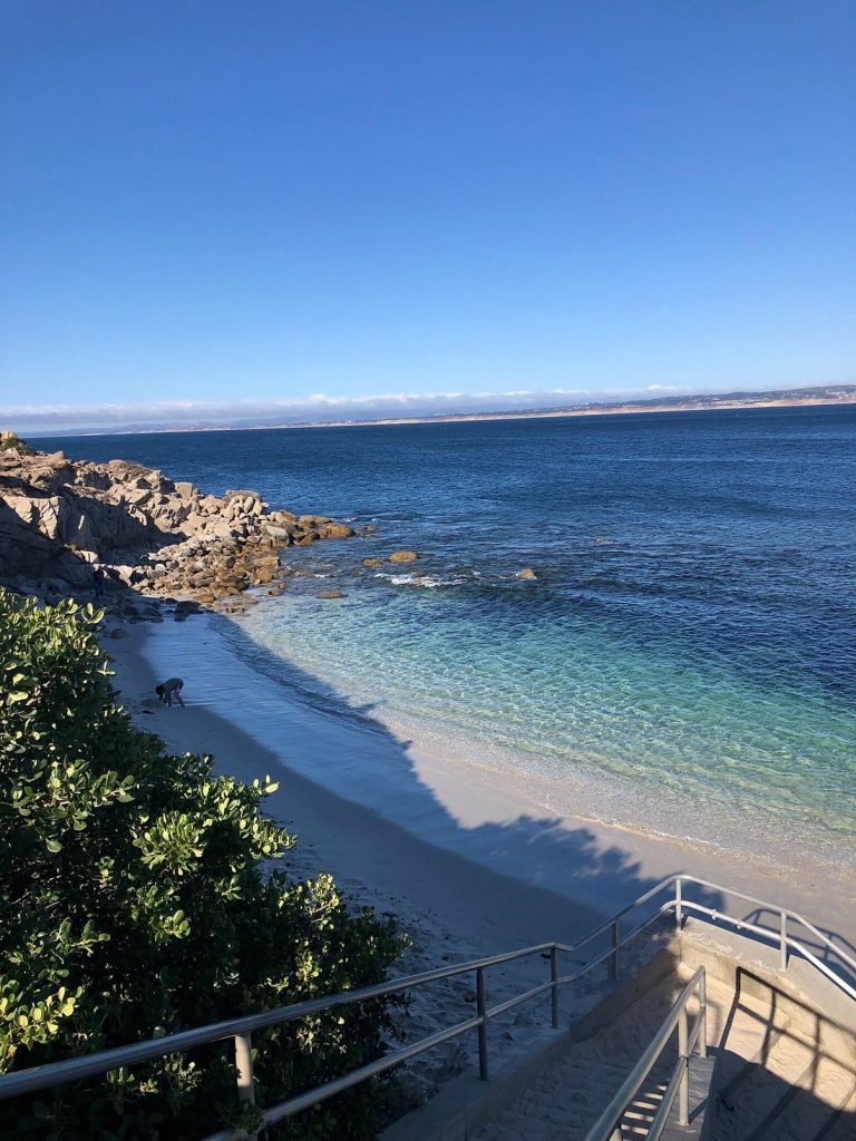 Lovers Point Beach in Pacific Grove is one of the best beaches near Carmel